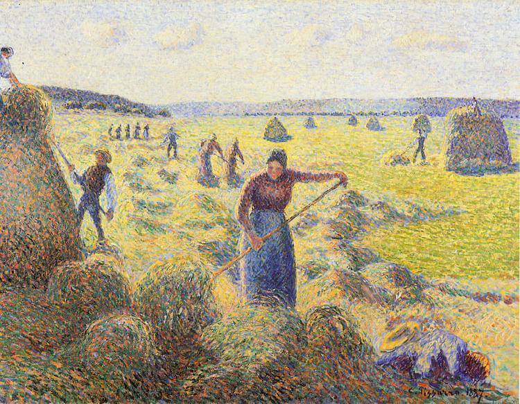 Camille Pissarro La Recolte des Foins Eragny oil painting image